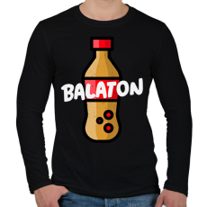 PRINTFASHION BALATON COKE - Férfi hosszú ujjú póló - Fekete
