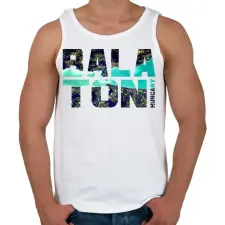 PRINTFASHION Balaton - Férfi atléta - Fehér atléta, trikó