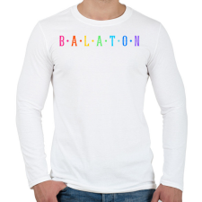 PRINTFASHION BALATON - Férfi hosszú ujjú póló - Fehér férfi póló