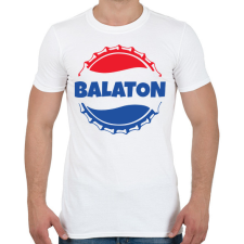 PRINTFASHION BALATON  - Férfi póló - Fehér férfi póló