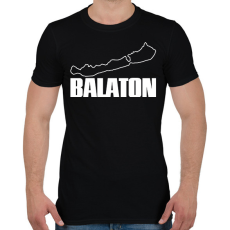 PRINTFASHION balaton - Férfi póló - Fekete