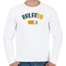 PRINTFASHION BalatON - Férfi pulóver - Fehér