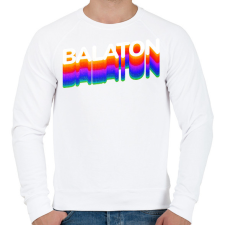 PRINTFASHION Balaton - Férfi pulóver - Fehér férfi pulóver, kardigán