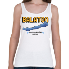 PRINTFASHION BALATON magyar riviéra - Női atléta - Fehér női trikó