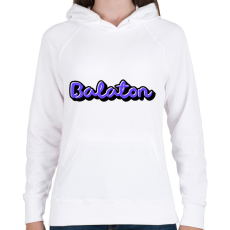 PRINTFASHION Balaton - Női kapucnis pulóver - Fehér