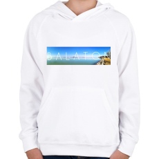 PRINTFASHION Balaton Panoráma  - Gyerek kapucnis pulóver - Fehér