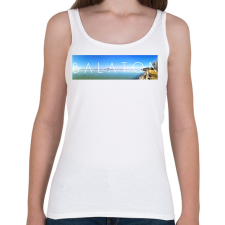 PRINTFASHION Balaton Panoráma  - Női atléta - Fehér női trikó