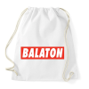 PRINTFASHION Balaton - Piros háttér - Sportzsák, Tornazsák - Fehér