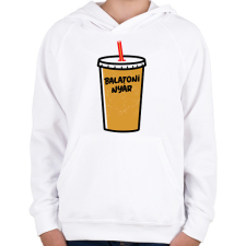 PRINTFASHION BALATONI NYÁR - Gyerek kapucnis pulóver - Fehér gyerek pulóver, kardigán