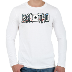PRINTFASHION Balatro - Férfi hosszú ujjú póló - Fehér