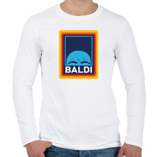 PRINTFASHION Baldi - Márkaparódia - Férfi hosszú ujjú póló - Fehér férfi póló