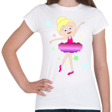 PRINTFASHION Balerina - Női póló - Fehér női póló