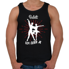 PRINTFASHION Balett - Egy életen át - Férfi atléta - Fekete