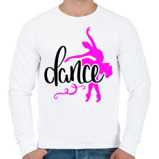 PRINTFASHION Balett táncos - Férfi pulóver - Fehér