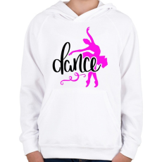 PRINTFASHION Balett táncos - Gyerek kapucnis pulóver - Fehér