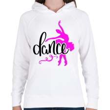 PRINTFASHION Balett táncos - Női kapucnis pulóver - Fehér női pulóver, kardigán