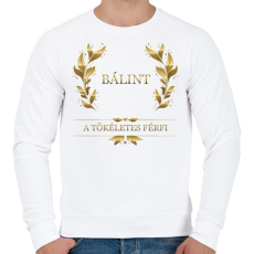 PRINTFASHION Bálint - Férfi pulóver - Fehér