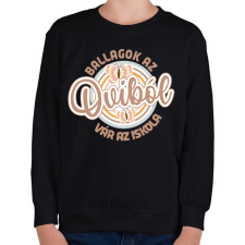 PRINTFASHION Ballagok az oviból - Gyerek pulóver - Fekete gyerek pulóver, kardigán