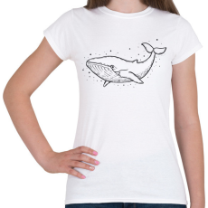 PRINTFASHION bálna - Női póló - Fehér