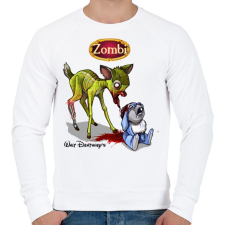 PRINTFASHION Bambi - Férfi pulóver - Fehér férfi pulóver, kardigán