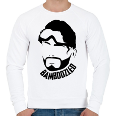 PRINTFASHION Bamboozled Apex - Férfi pulóver - Fehér