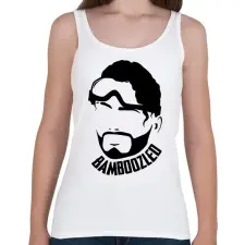 PRINTFASHION Bamboozled Apex - Női atléta - Fehér női trikó