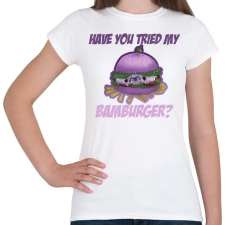 PRINTFASHION Bamburger  - Női póló - Fehér női póló