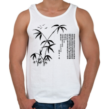 PRINTFASHION bambusz - Férfi atléta - Fehér atléta, trikó