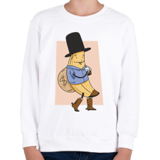 PRINTFASHION Banán bandita - Gyerek pulóver - Fehér gyerek pulóver, kardigán