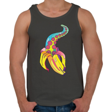 PRINTFASHION Banán csáp - Férfi atléta - Sötétszürke