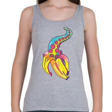 PRINTFASHION Banán csáp - Női atléta - Sport szürke női trikó