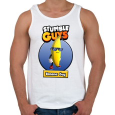 PRINTFASHION Banana Guy - Férfi atléta - Fehér