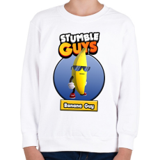 PRINTFASHION Banana Guy - Gyerek pulóver - Fehér