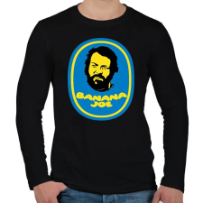 PRINTFASHION Banana Joe - Bud Spencer - Férfi hosszú ujjú póló - Fekete férfi póló