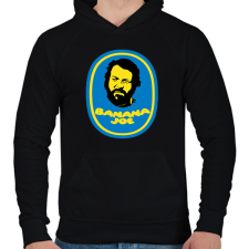 PRINTFASHION Banana Joe - Bud Spencer - Férfi kapucnis pulóver - Fekete férfi pulóver, kardigán