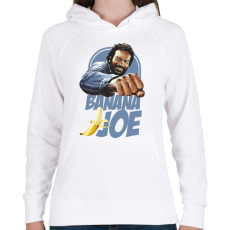 PRINTFASHION banana joe - Női kapucnis pulóver - Fehér