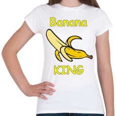 PRINTFASHION Banana king - Női póló - Fehér