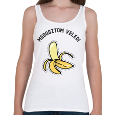 PRINTFASHION BANANA - Női atléta - Fehér női trikó