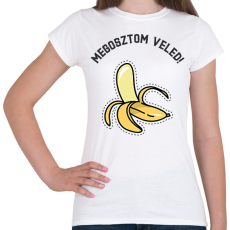 PRINTFASHION BANANA - Női póló - Fehér