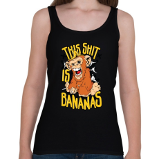 PRINTFASHION Banános maki - Női atléta - Fekete