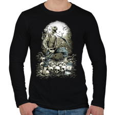 PRINTFASHION Bányászhalál - Férfi hosszú ujjú póló - Fekete férfi póló
