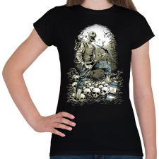 PRINTFASHION Bányászhalál - Női póló - Fekete női póló