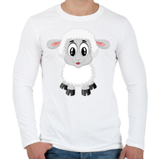PRINTFASHION Bárány - Férfi hosszú ujjú póló - Fehér