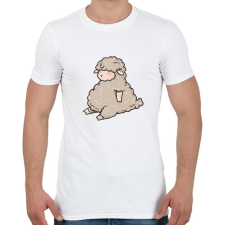 PRINTFASHION Bárány - Férfi póló - Fehér férfi póló