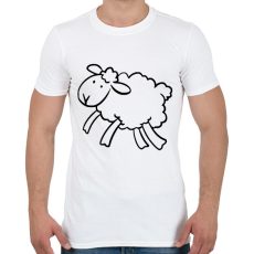 PRINTFASHION Bárány - Férfi póló - Fehér