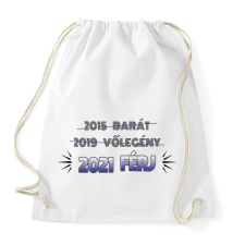 PRINTFASHION Barát, vőlegény, férj - Sportzsák, Tornazsák - Fehér tornazsák