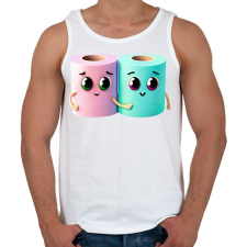 PRINTFASHION Barátság - Férfi atléta - Fehér atléta, trikó