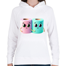 PRINTFASHION Barátság - Női kapucnis pulóver - Fehér