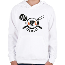 PRINTFASHION Barbecue - Gyerek kapucnis pulóver - Fehér gyerek pulóver, kardigán