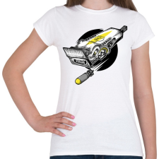 PRINTFASHION barber hajvágó - Női póló - Fehér női póló